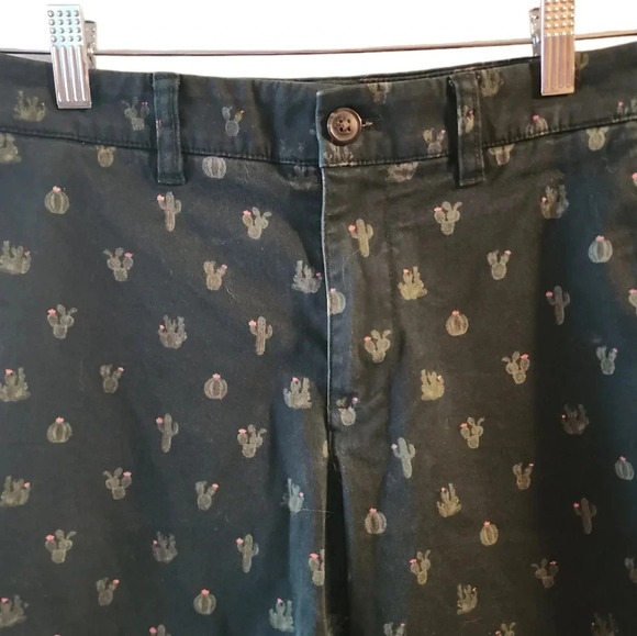 Hawker Rye Men's Chino Shorts Long Flat Front  Size 28x11 Vintage retro Unisex - Picture 10 of 10